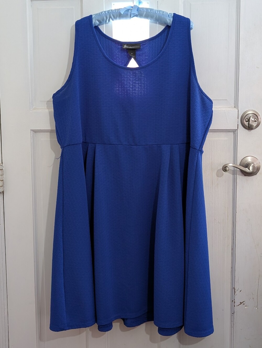 Royal Blue Sleeveless Fit & Flare Dress